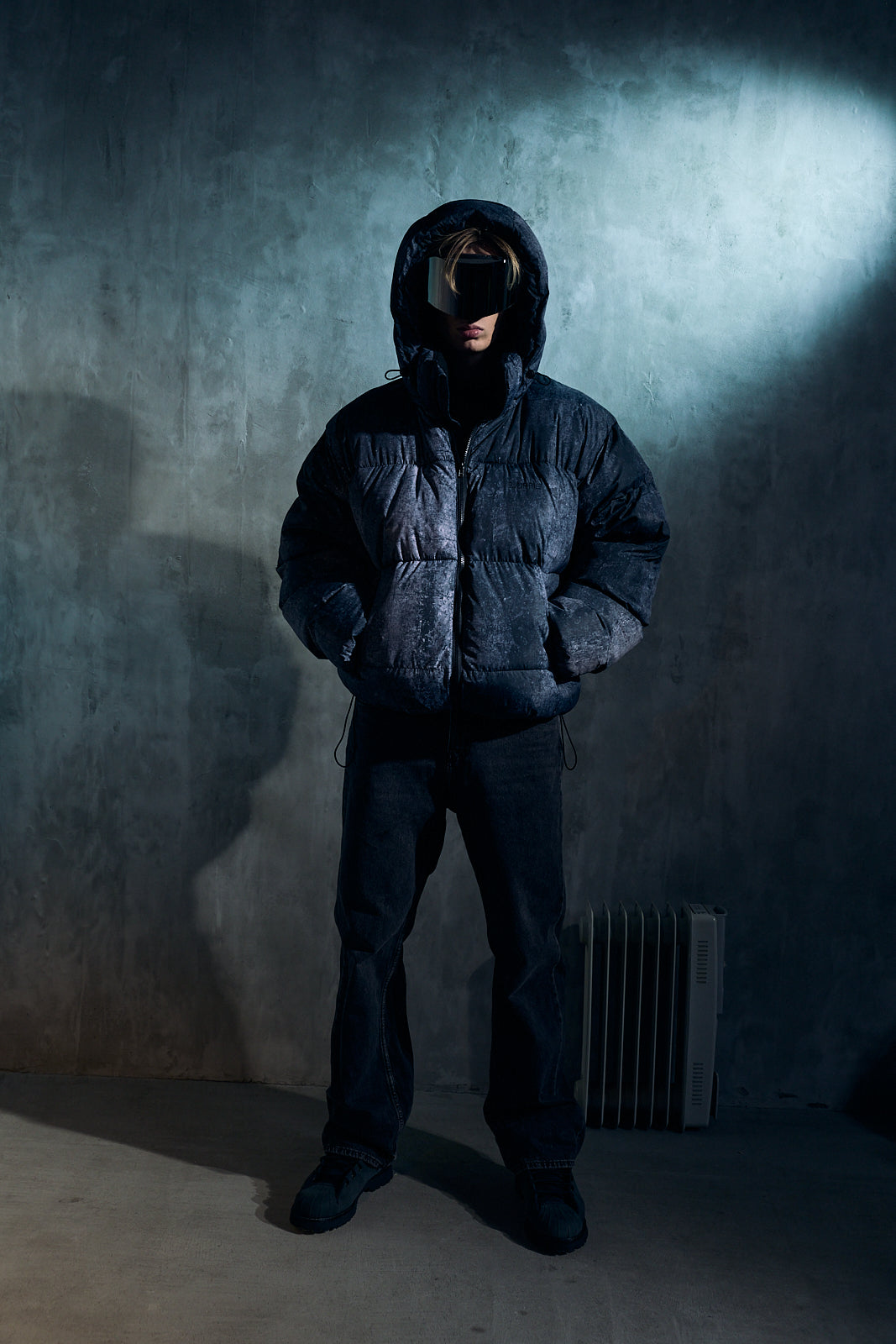 Chaqueta de plumón Farfie Asphalt Black logo 2.0