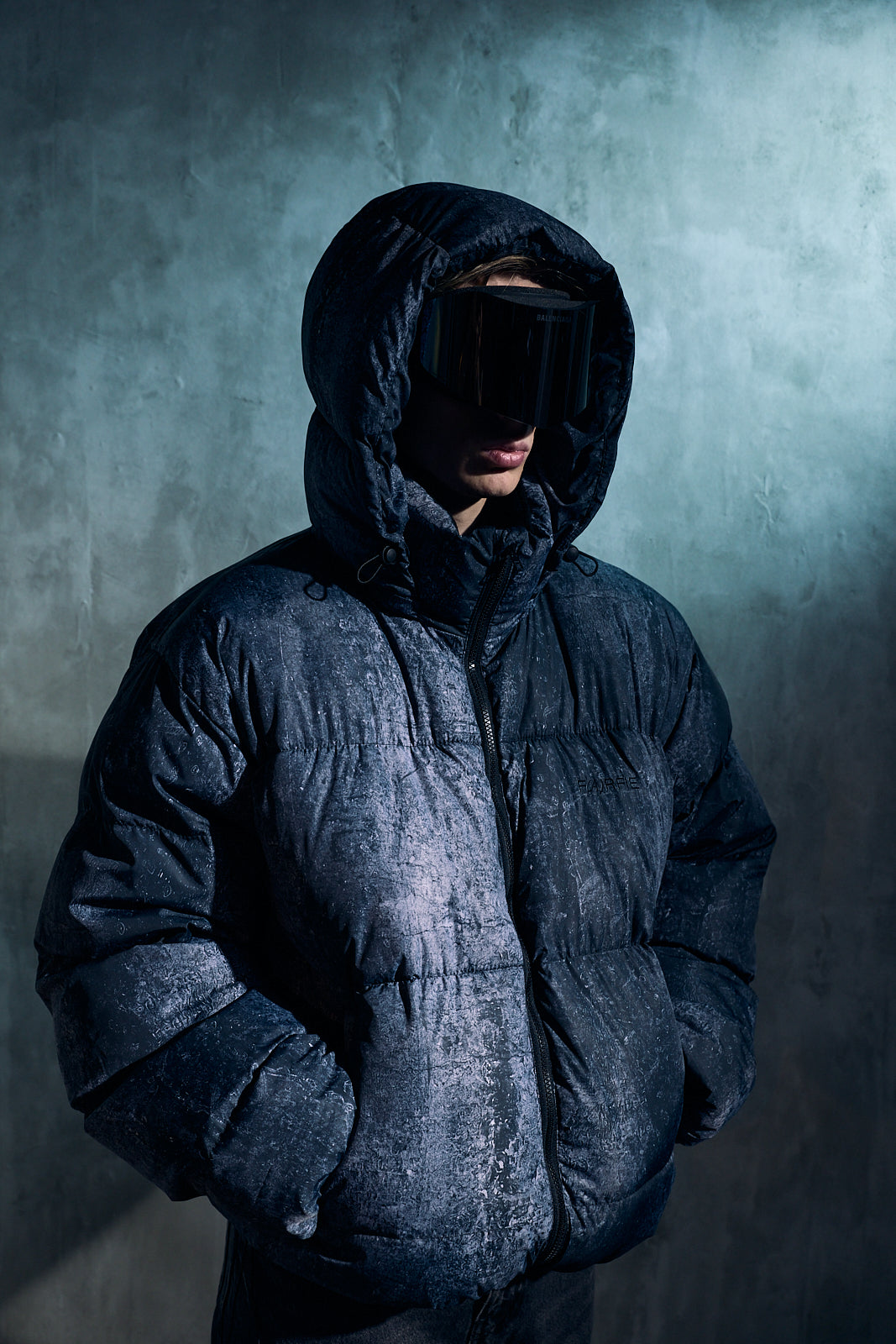 Chaqueta de plumón Farfie Asphalt Black logo 2.0