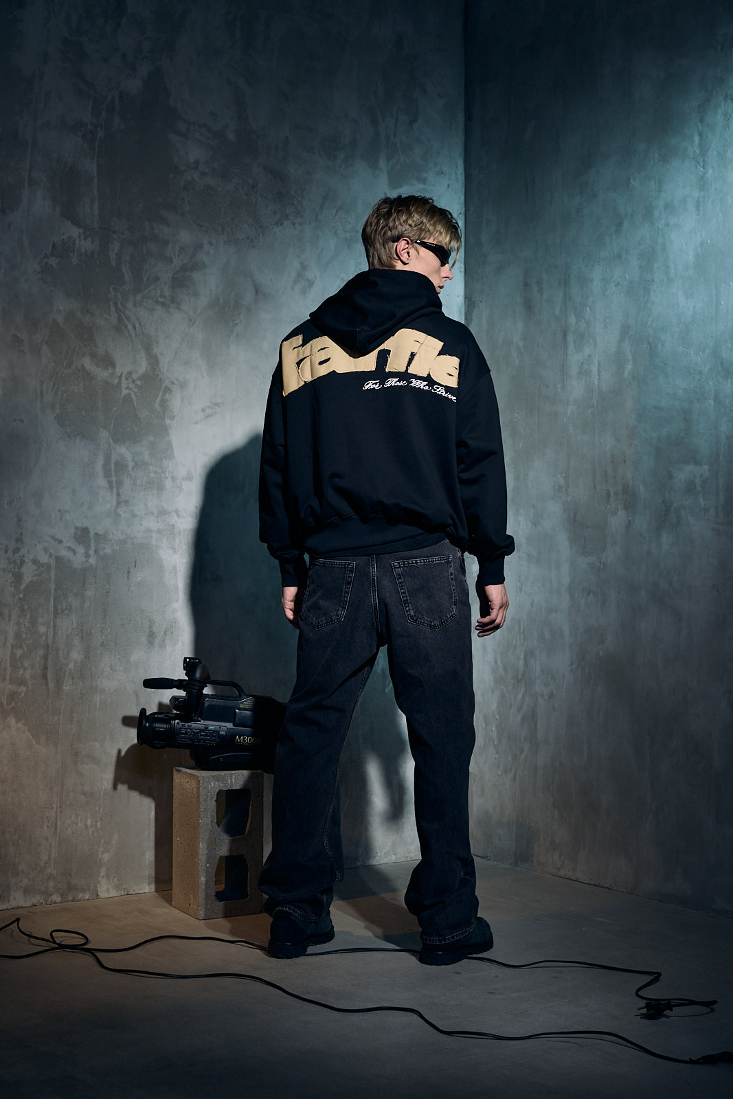 Sudadera con cremallera Patched Path (Negro)