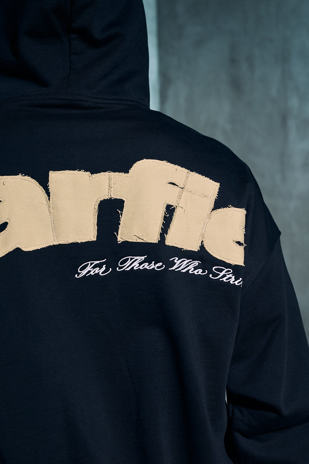Sudadera con cremallera Patched Path (Negro)