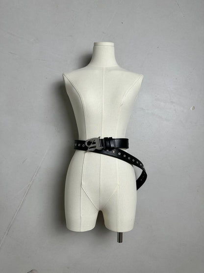 Leather Black Belt